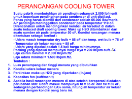 PERANCANGAN COOLING TOWER