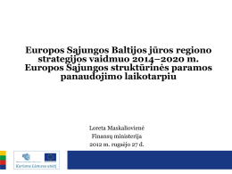 ES Baltijos jūros regiono strategija
