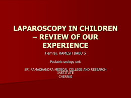 laparoscopy in children – review of our experience