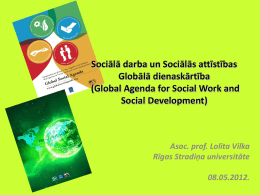 Sociālā darba globālā dienaskārtība