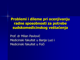 M. Pavlovic - usvmr - udruzenje sudskih vestaka medicine rada