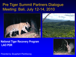 Lao PDR - Global Tiger Initiative