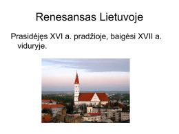 Renesansas Lietuvoje