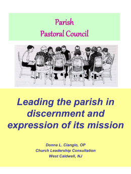 Parish Council - Diocese of Las Cruces
