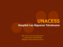 UNACESS Hospital Las Higueras Talcahuano Mtr. Gloria Venegas