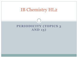 periodicity (topics 3 and 13)