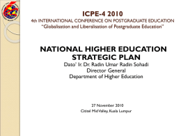 ICPE-4 2010 4th INTERNATIONAL CONFERENCE ON
