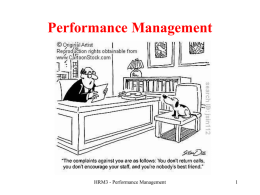 Performance Management