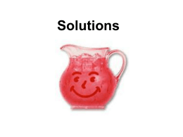 Solutions