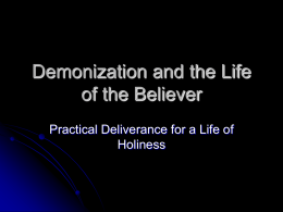 Demonization and the Life of the Believer