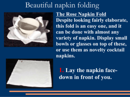 Napkin Folding Easy