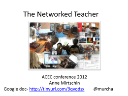 The Networked Teacher upload