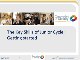 The key to unlocking the learning is key skills