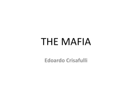 Lecture on the Mafia