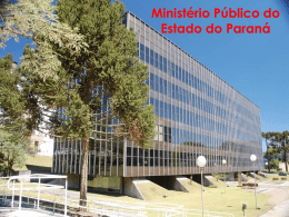 Apresentação I - Ministério Público do Paraná