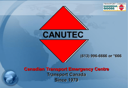 CANUTEC - Commercial Vehicle Safety Alliance
