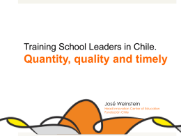 Training School Leaders in Chile