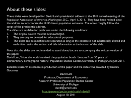Get PowerPoint version of David Lam`s presentation.