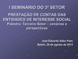 José Eduardo Sabo Paes - Ministério Público do Estado do Pará