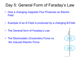General Form of Faraday`s Law