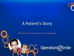 Presentations - Operation Smile