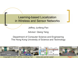 Learning-based Localization in Wireless and Sensor Networks