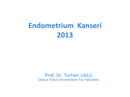 Endometrium kanseri Dersi 2013-2014