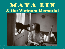 Maya Lin & the Vietnam Memorial