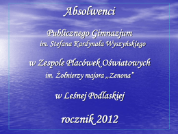 absolwenci rocznik 2012