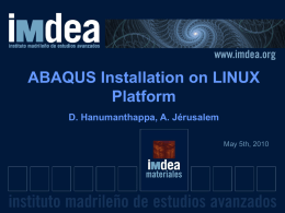 ABAQUS-Installation