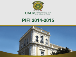 PIFI 2014-2015 Contenido - Universidad Autónoma del Estado de