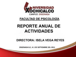 Facultad de - Universidad Xochicalco