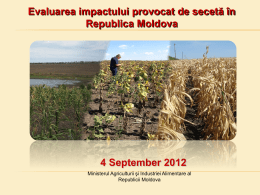 Impactul secetei din 2012