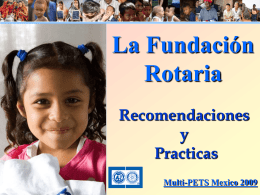 Fundacion Rotaria Reconocimientos