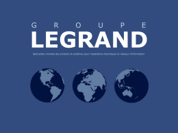 Présentation groupe Legrand