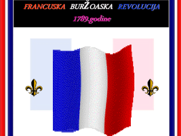 FRANCUSKA BURŽOASKA REVOLUCIJA 1789.godine