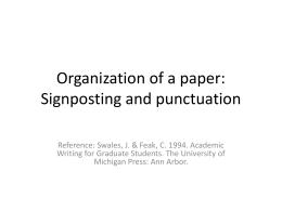 signposting_and_punctuation