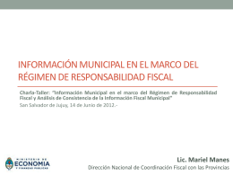 Charla-Taller: “Información Municipal en el marco del Régimen de