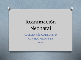 Reanimación Neonatal - CMP