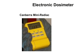 Electronic Dosimeter