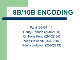 8B-10B Encoding