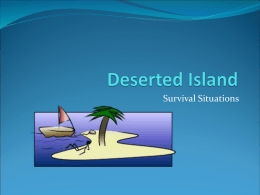 Deserted Island Survival Scenarios PPT