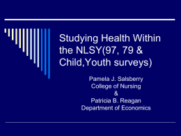 Studying Health Within the NLSY