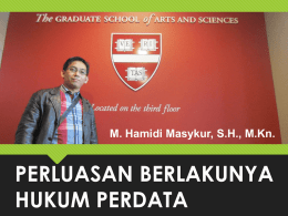 phi 14 &ndash; perluasan berlakunya kuh perdata