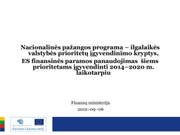 Nacionalinės pažangos programa - Lietuvos Respublikos valstybės
