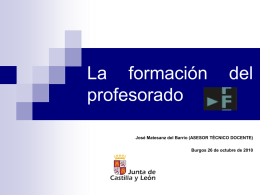 Las competencias del profesor - CFIE de Burgos