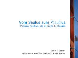 Präsentation als PowerPoint - Josias Gasser Baumaterialien AG