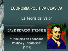 Teoria del Valor de David Ricardo