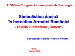 Simbolistica dacică în heraldica Armatei României