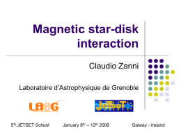Star/disk Interaction - Jet Launching 2